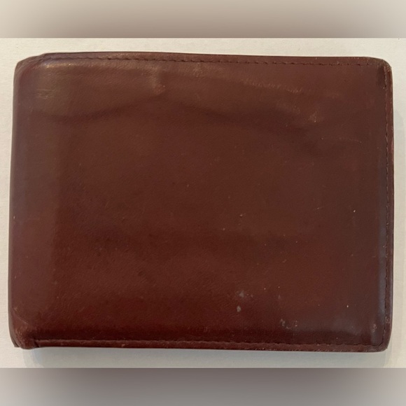 Vintage guess Mens passcase wallet buxton top grain cowhide brown - Picture 8 of 12